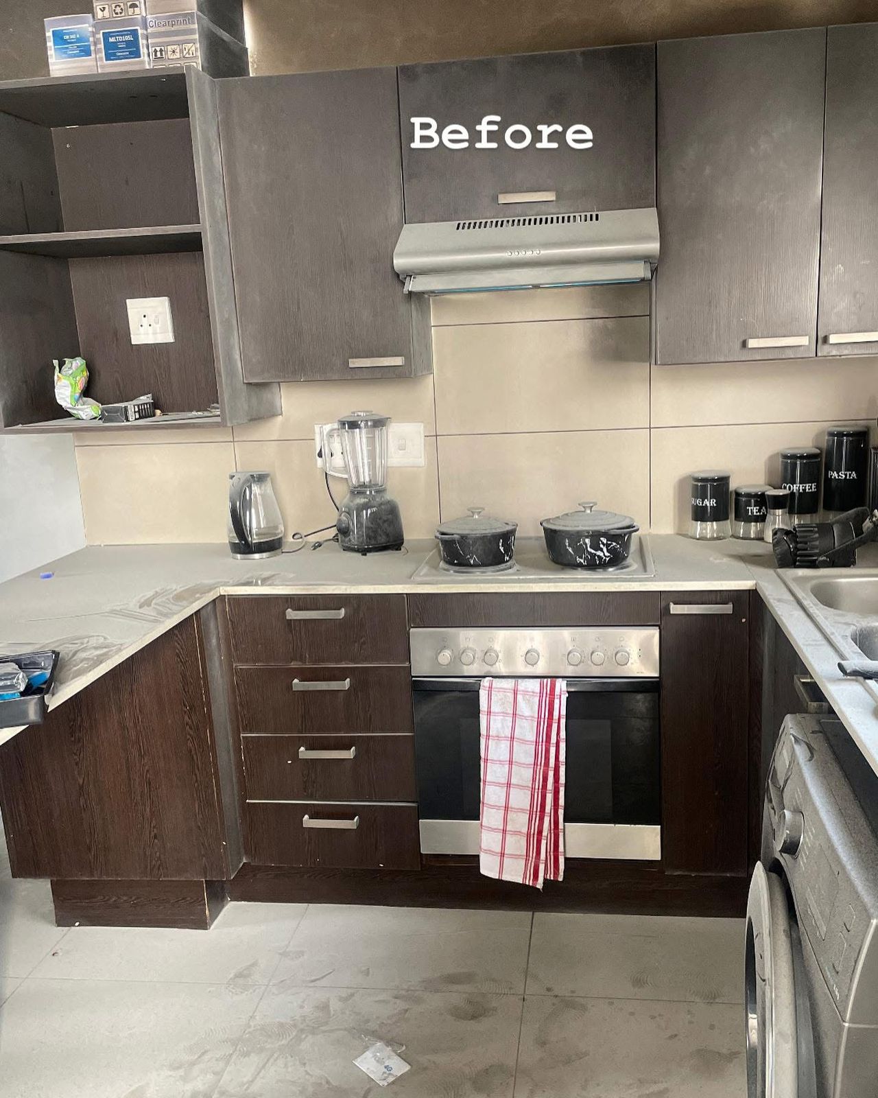 Before - Kitchen pest control treatment